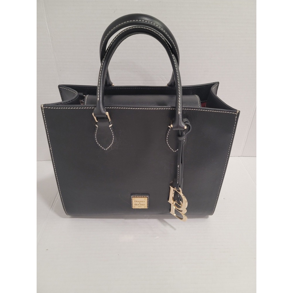New Dooney & Bourke Belmar Jenine 30 North South Black Italian Leather dustcover